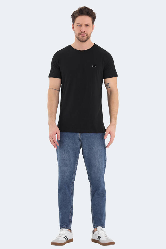 Slazenger ROSALVA Erkek Kısa Kollu T-Shirt Siyah
