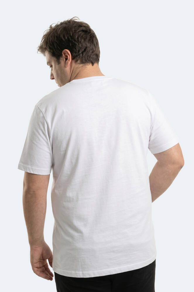Slazenger ROSALVA JMB Erkek Büyük Beden Beyaz Tişört