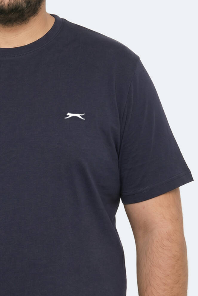 Slazenger ROSALVA JMB Erkek Büyük Beden Lacivert Tişört