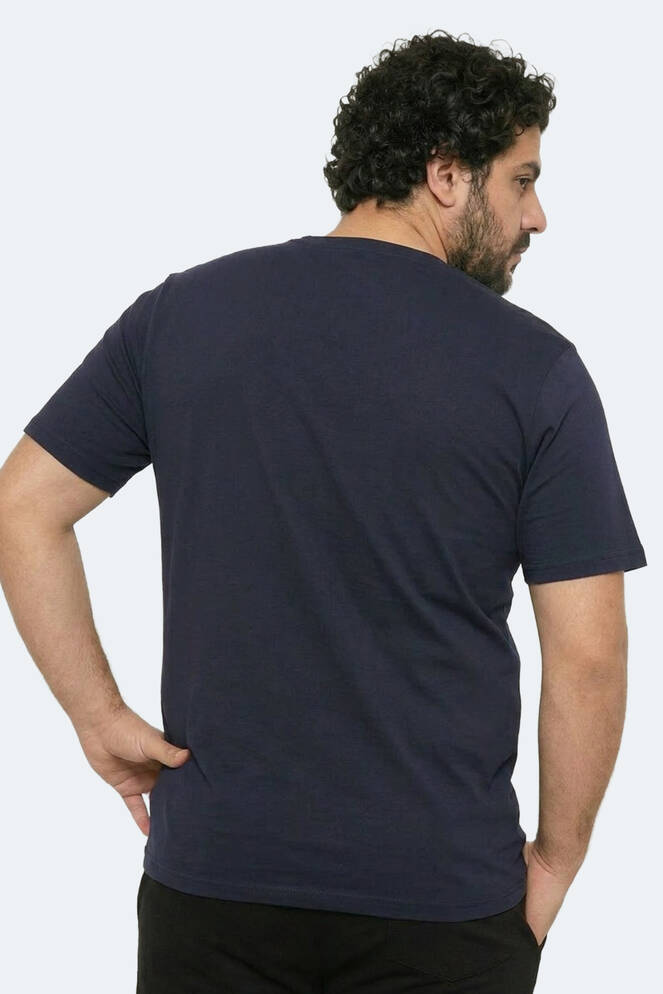 Slazenger ROSALVA JMB Erkek Büyük Beden Lacivert Tişört