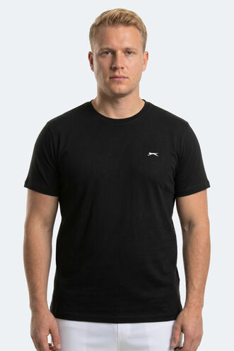 Slazenger - Slazenger ROSALVA JMB Erkek Büyük Beden Siyah Tişört