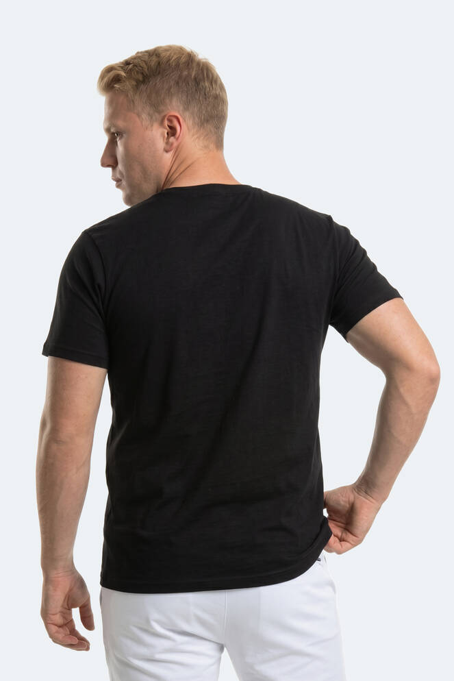 Slazenger ROSALVA JMB Erkek Büyük Beden Siyah Tişört