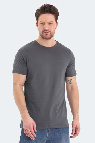 Slazenger ROSALVA Men's Short Sleeve T-Shirt Dark Grey - Thumbnail