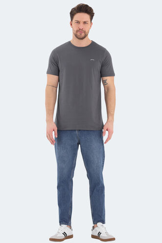 Slazenger ROSALVA Men's Short Sleeve T-Shirt Dark Grey - Thumbnail
