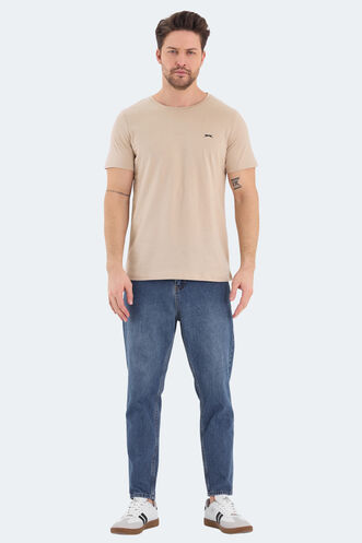 Slazenger ROSALVA Men's Short Sleeve T-Shirt Beige - Thumbnail