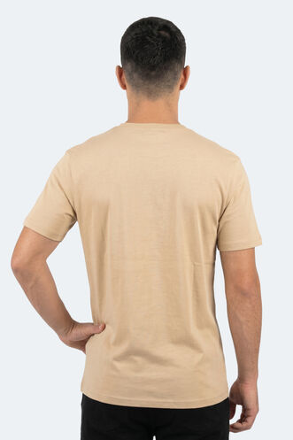 Slazenger ROSALVA Men's Short Sleeve T-Shirt Beige - Thumbnail
