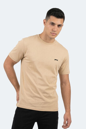 Slazenger ROSALVA Men's Short Sleeve T-Shirt Beige - Thumbnail