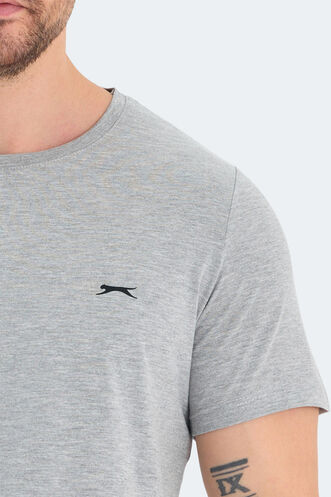 Slazenger ROSALVA Men's Short Sleeve T-Shirt Gray - Thumbnail
