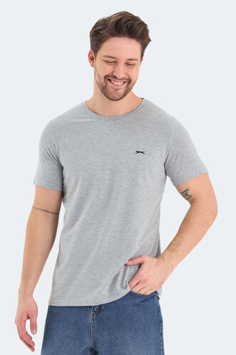 Slazenger ROSALVA Men's Short Sleeve T-Shirt Gray - Thumbnail