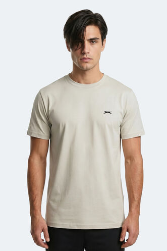 Slazenger - Slazenger ROSALVA T Erkek Pamuklu Açık Gri Tişört