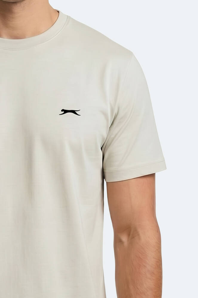 Slazenger ROSALVA T Erkek Pamuklu Açık Gri Tişört