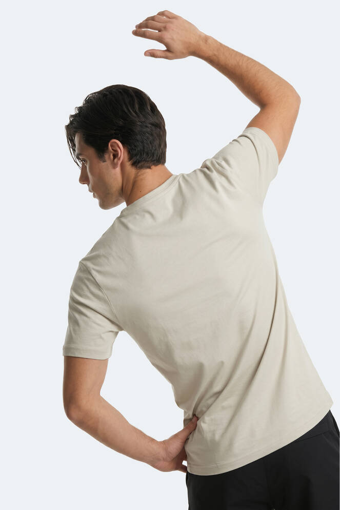 Slazenger ROSALVA T Erkek Pamuklu Açık Gri Tişört