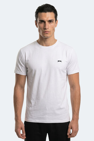 Slazenger - Slazenger ROSALVA T Erkek Pamuklu Beyaz Tişört