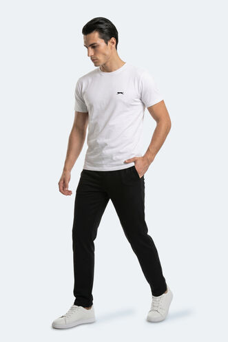 Slazenger ROSALVA T Erkek Pamuklu Beyaz Tişört - Thumbnail