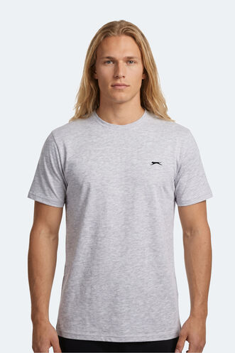 Slazenger - Slazenger ROSALVA T Erkek Pamuklu Gri Tişört
