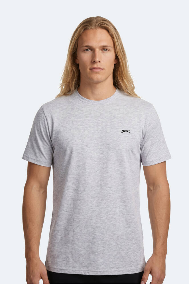 Slazenger ROSALVA T Erkek Pamuklu Gri Tişört
