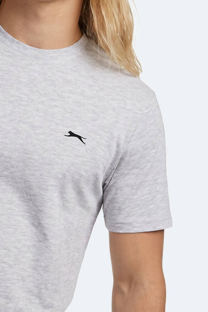 Slazenger ROSALVA T Erkek Pamuklu Gri Tişört