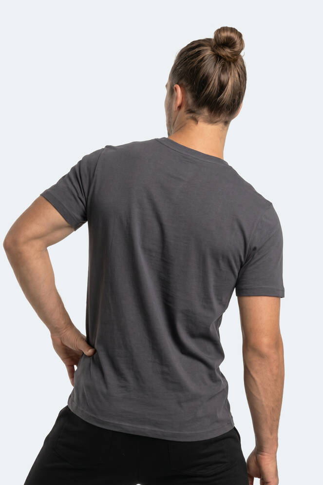 Slazenger ROSALVA T Erkek Pamuklu Koyu Gri Tişört