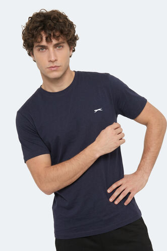 Slazenger ROSALVA T Erkek Pamuklu Lacivert Tişört - Thumbnail