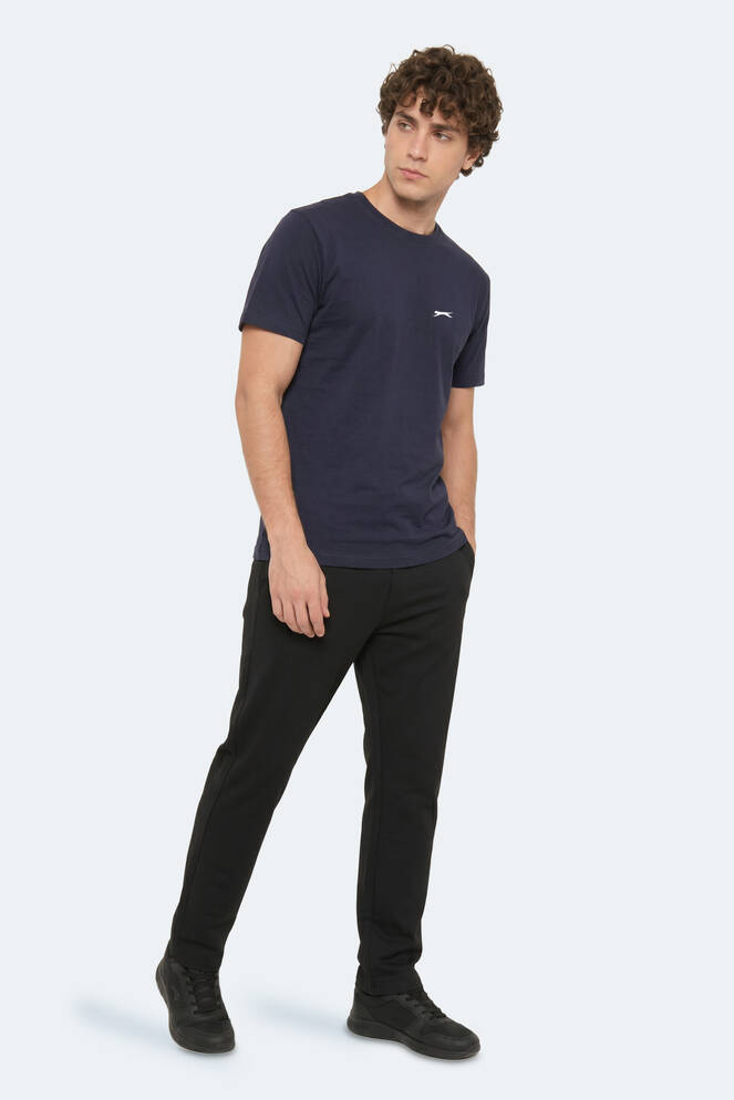 Slazenger ROSALVA T Erkek Pamuklu Lacivert Tişört
