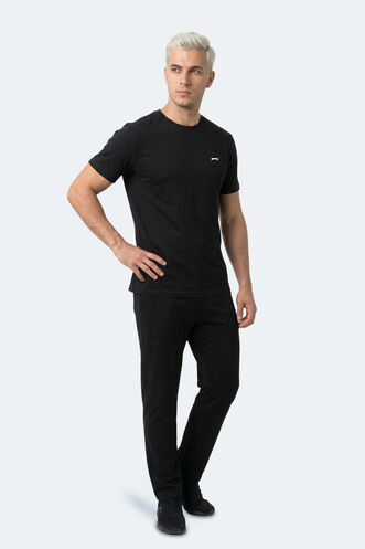 Slazenger ROSALVA T Erkek Pamuklu Siyah Tişört - Thumbnail