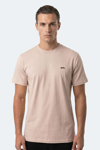 Slazenger - Slazenger ROSALVA T Erkek Pamuklu Taş Gri Tişört