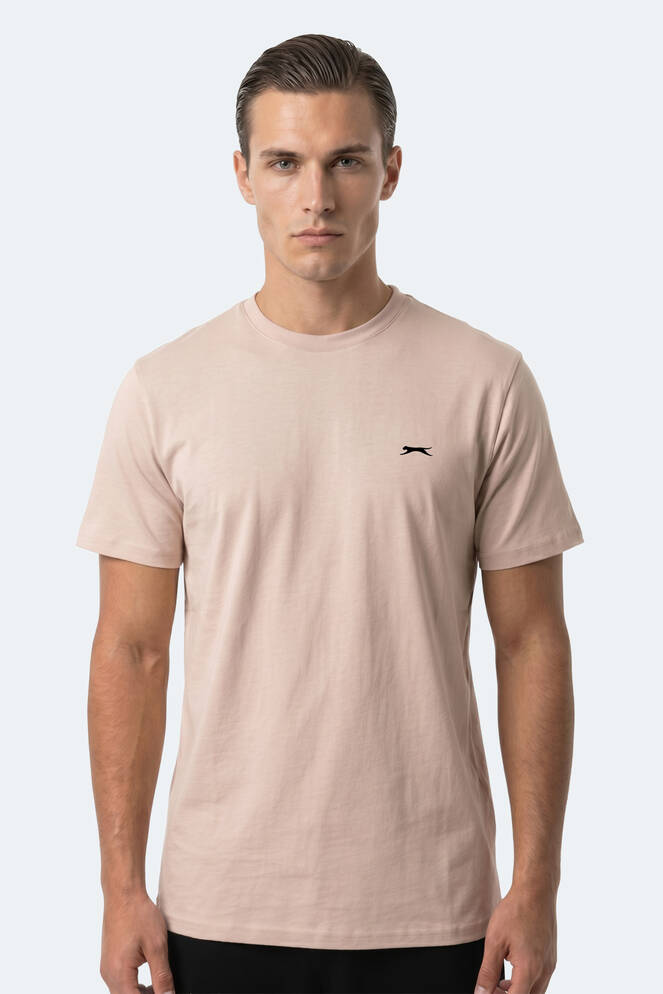Slazenger ROSALVA T Erkek Pamuklu Taş Gri Tişört