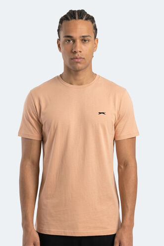 Slazenger - Slazenger ROSALVA T Erkek Pamuklu Vizon Tişört