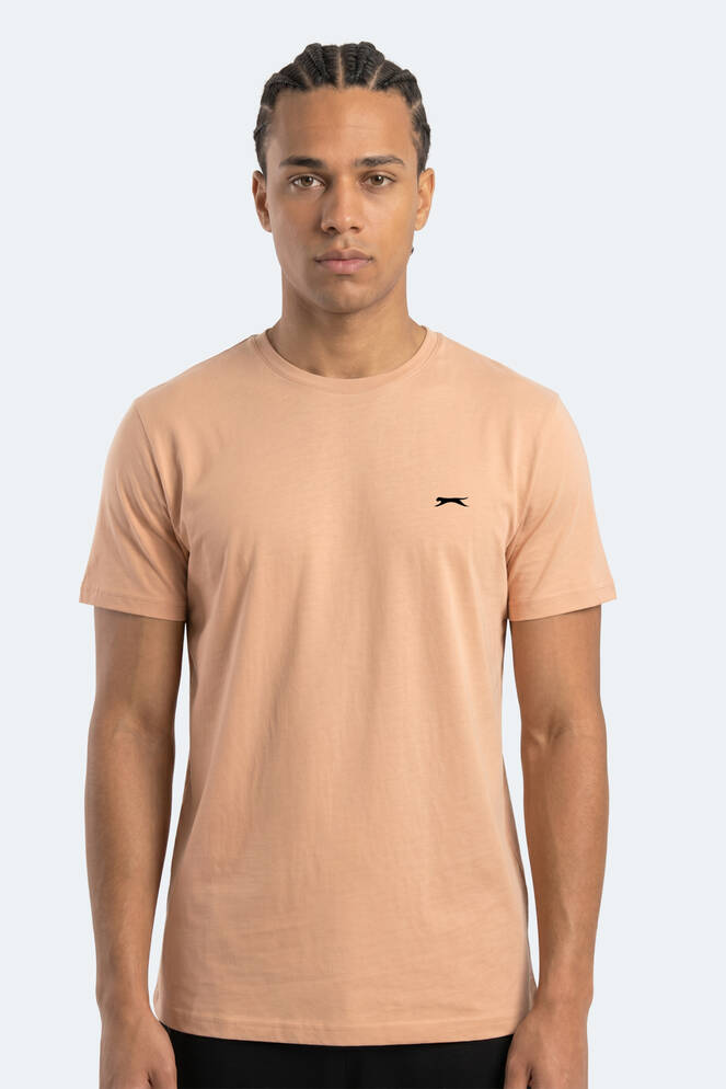 Slazenger ROSALVA T Erkek Pamuklu Vizon Tişört