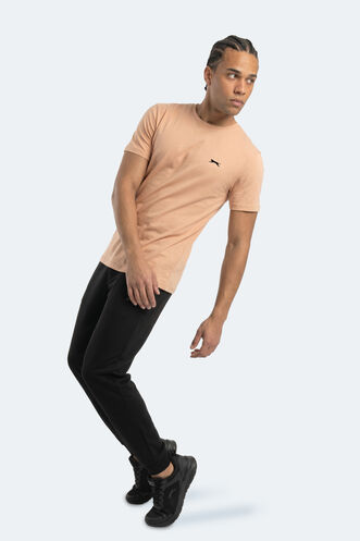 Slazenger ROSALVA T Erkek Pamuklu Vizon Tişört - Thumbnail