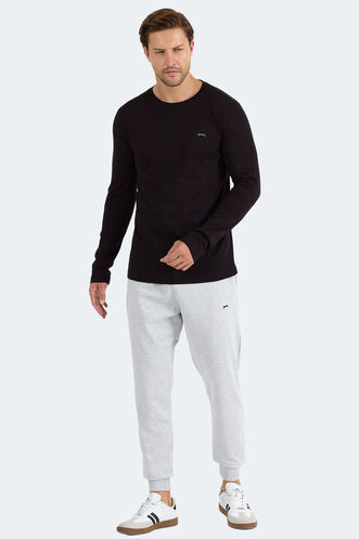 Slazenger ROVER Erkek Siyah Sweatshırt - Thumbnail