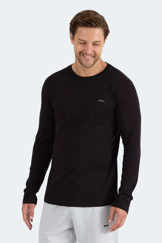 Slazenger ROVER Erkek Siyah Sweatshırt - Thumbnail