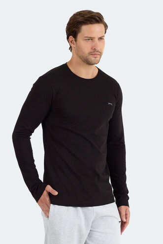 Slazenger ROVER Erkek Siyah Sweatshırt - Thumbnail