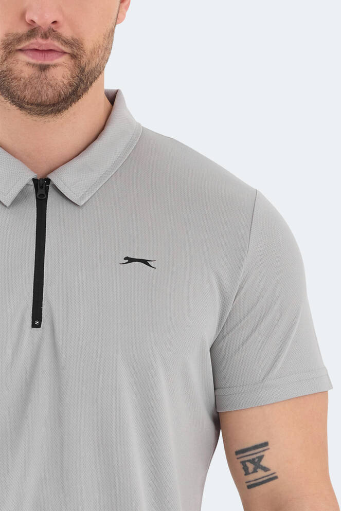 Slazenger ROYAL Erkek Polo Yaka Gri Tişört