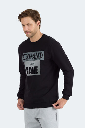 Slazenger RUBIO Erkek Siyah Sweatshırt - Thumbnail