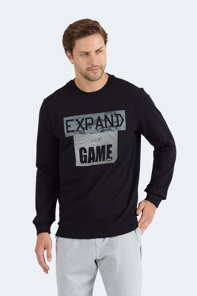 Slazenger RUBIO Erkek Siyah Sweatshırt