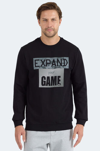 Slazenger - Slazenger RUBIO Erkek Siyah Sweatshırt