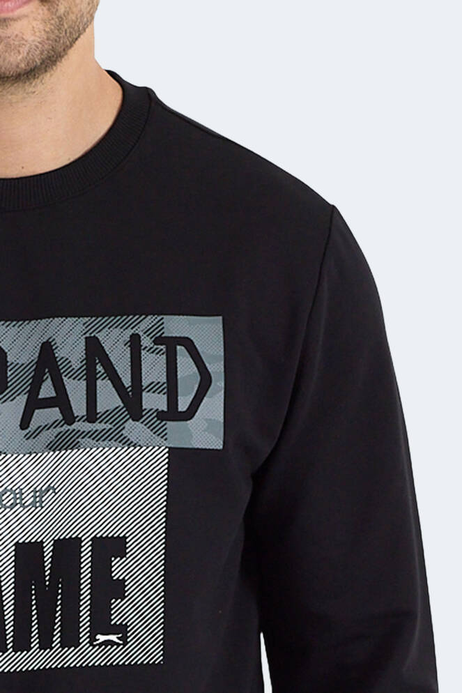 Slazenger RUBIO Erkek Siyah Sweatshırt