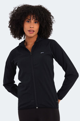 Slazenger RUPERTA Kadın Yağmurluk Siyah - Thumbnail