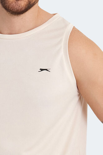 Slazenger RUTA Erkek Kolsuz T-Shirt Bej - Thumbnail