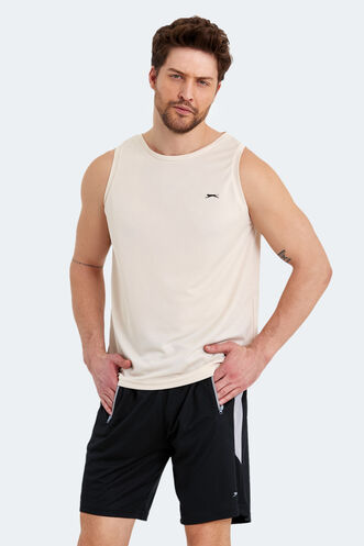 Slazenger RUTA Men's Sleeveless T-Shirt Beige - Thumbnail
