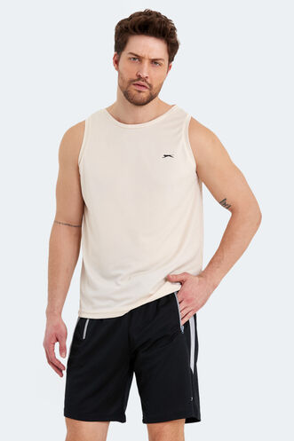 Slazenger RUTA Men's Sleeveless T-Shirt Beige - Thumbnail