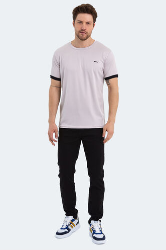 Slazenger RUUT Erkek Kısa Kollu T-Shirt Bej - Thumbnail