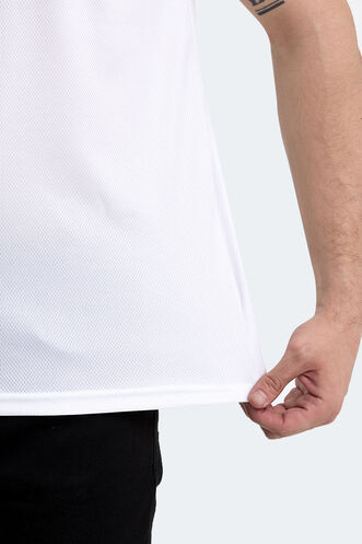 Slazenger RUUT Erkek Kısa Kollu T-Shirt Beyaz - Thumbnail