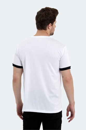 Slazenger RUUT Erkek Kısa Kollu T-Shirt Beyaz - Thumbnail