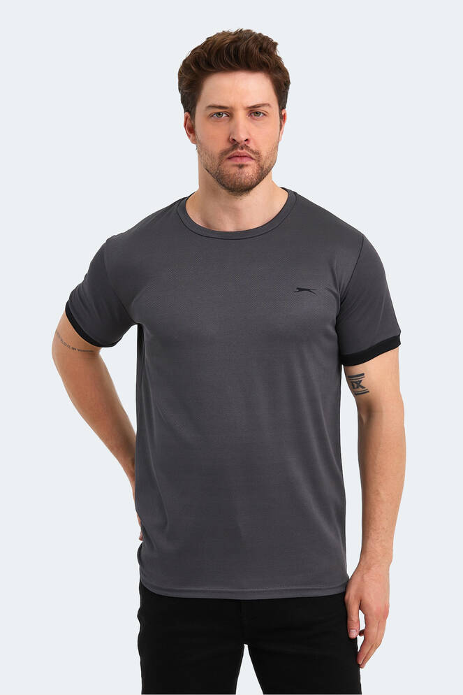 Slazenger RUUT Erkek Kısa Kollu T-Shirt Koyu Gri