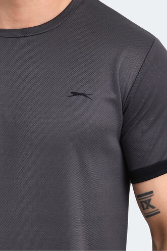 Slazenger RUUT Erkek Kısa Kollu T-Shirt Koyu Gri - Thumbnail
