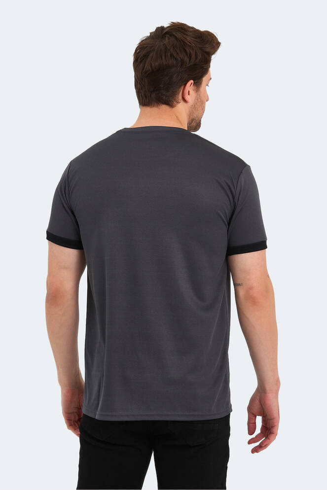 Slazenger RUUT Erkek Kısa Kollu T-Shirt Koyu Gri