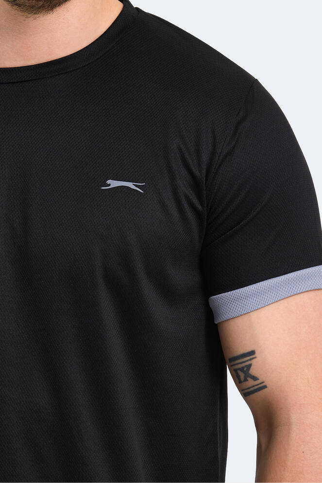 Slazenger RUUT Erkek Kısa Kollu T-Shirt Siyah