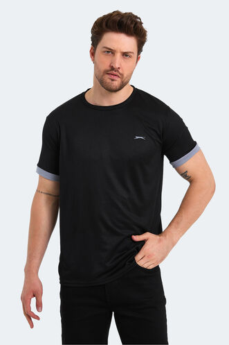 Slazenger - Slazenger RUUT Erkek Kısa Kollu T-Shirt Siyah